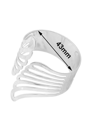 Suntek 10 Parça Peçete Halkaları Gelin Ziyafet Otel Gümüş Gümüş