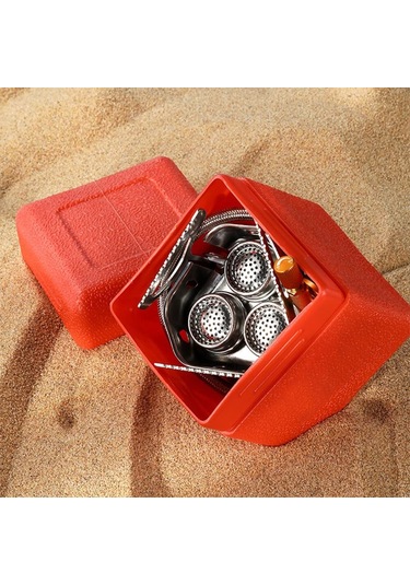 Rüzgar Geçirmez Gazlı Isıtıcı Taşınabilir Üç Çekirdekli Seyahat Ocağı Çok Renkli