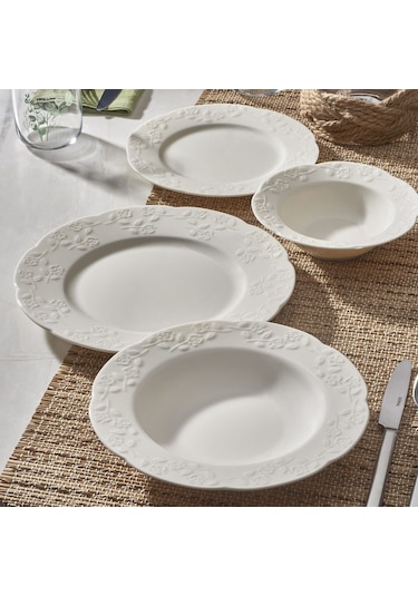 Güral Carmına 24 Parça 6 Kişilik Bone Yemek Takımı