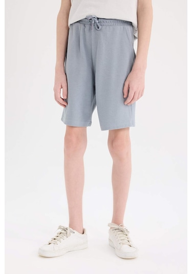 DeFacto Erkek Çocuk Beli Lastikli Cepli Pike Şort B5925A825SMGR527