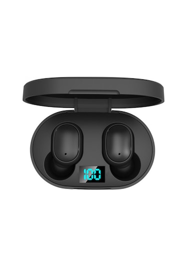 E6S True Kablosuz Kulaklık Dijital Göstergeli Bluetooth Kulaklık