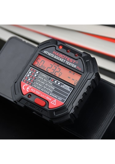 Butuglobal Habotest Ht107d Çok Fonksiyonlu Dijital Ekran Soket Test Cihazı Ab Fişi