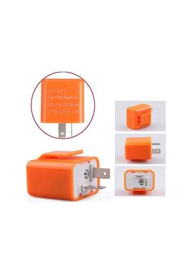 Geeroyoo Motorsiklet 12v 2 Pin Led Flaşör Rölesi, Çiftli Paket, Siyah, Frekans Ayarlı, Ters Polarite Ve Kısa Devre Korumalı