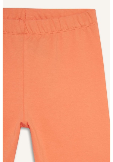 Defacto Kız Çocuk Kısa Boy Tayt B5591a825smog573 Turuncu