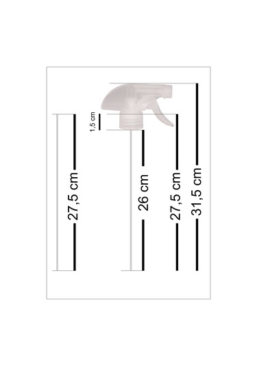 Pikotech Tetik Püskürtücü Sprey Pompası Mavi Beyaz Renk 100 Adet
