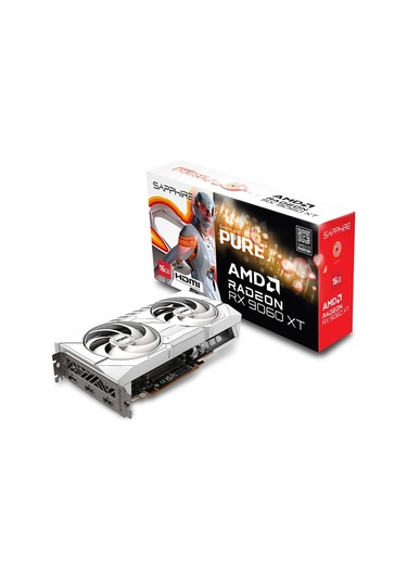 Sapphıre Radeon Rx9060 Xt Pure+ 16gb Gddr6 128bit Fsr 4 Amd Ekran Kartı-11350-02-20g