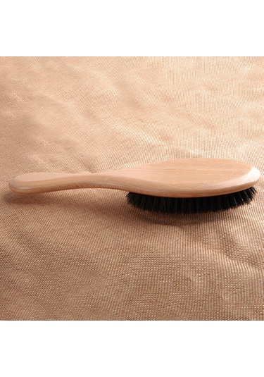 Suofeng Doğal Domuz Kıllı Ahşap Paddle Saç Fırçası - Dolaşma Önleyici Parlaklık Ve Saç Derisi Masajı Premium Ahşap Saç Fırçası