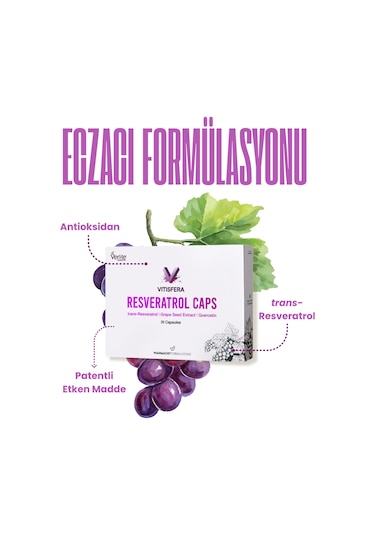 Vitisfera Resveratrol Caps Kür Seti 4'lü