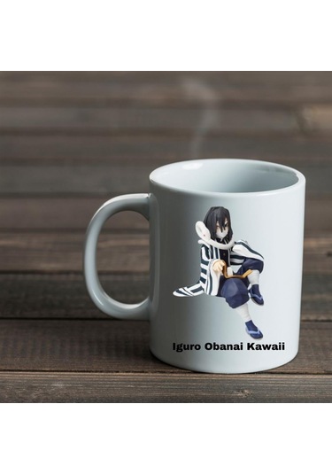 Anime Demon Slayer Iguro Obanai Kawaii Tasarımlı Kupa Bardak Çok Renkli