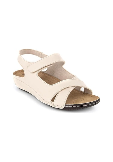 Muya Flores 32240-002 Anatomik Taban Kadın Sandalet Bej 36-40 001