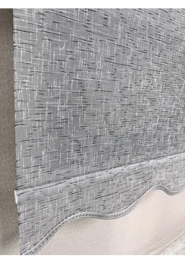 Bbb Keten Kumaşlı Çift Mekanizmalı Tül Stor Perde Tsk1004 Antrasit