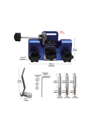 Mufunye Zincirli Testere Bileyici Aparatı, Hızlı Bileme Taşınabilir Zincirli Testere Bileme Alet Seti 3 Taşlama Çubuğu İle