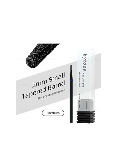 Hytoos Pro Siyah Elmas Tırnak Matkap Uçları Rus Tırnak Eti Ucu Tırnak Matkap Ölü Cilt Tırnak Eti Temizleyici Çivi Ön Tedavi Araçları Koyu Haki