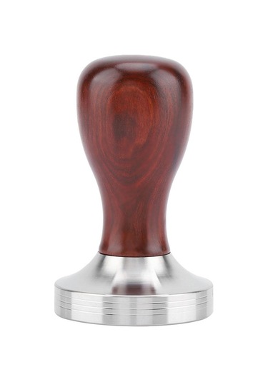 Adet 58mm El Kırmızı Sandal Ağacı Kahve Sabotaj Kahve Çekirdeği Basın Kahve Öğütme Makinesi