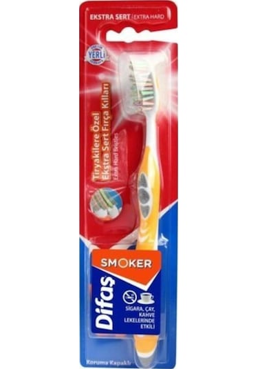Difaş Smoker Tiryakilere Özel Diş Fırçası Extra Hard