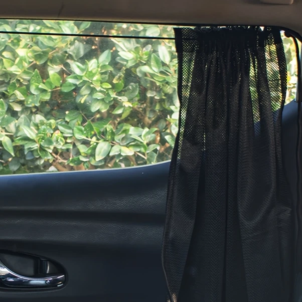 Gateesat 01 Emme Araç Güneşlik Siyah Yan Arka Cam Katlanır Izgara Isı Yalıtımı Seyahat