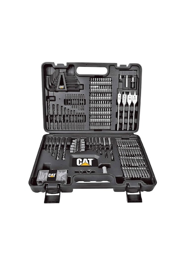 Cat DXK201 18V 2.0AH Li-ion Çift Akülü Darbeli Matkap + DX7030 + DA01903 Kombo Set