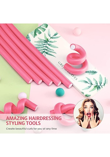 Samdoo Turuncu Esnek Kendi Kilitleyen Şimşek Saç Kıvırcıkları Seti - 40 Adet Roller, 2 Tane Çelik İğne Tarak Ve 2 Tane Saç Klipsi İle Saç Stili Oluşturma Aracı