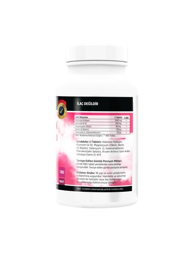 Collagen Coenzyme Biotin Selenium 180  Tablet Nevfix D3