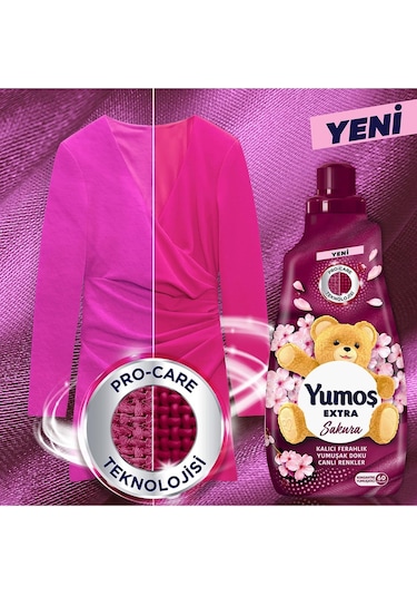 Yumoş Extra Konsantre Yumuşatıcı Sakura 3 x 1440 ML