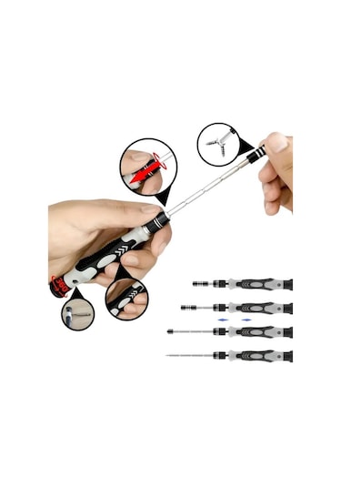 115 Parça Bilgisayar Gözlük Saat Telefon Tamir Tornavida Seti Kutulu