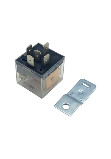 24v Röle 5 Uçlu 40 A Işıklı Şeffaf Çift Platin 30-85-86-87-87a