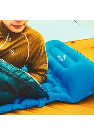 Widesea Şişirilebilir Neme Dayanıklı Ultra Hafif Kamp Matı Mavi