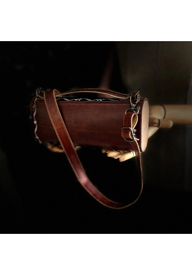 Hakiki Deri, El Yapımı Bayan Çanta, Bayan Cüzdan Larissa V38 Kızıl Kahverengi