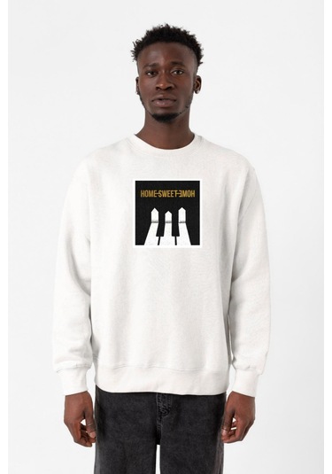 G-dragon Home Sweet Home Beyaz Erkek 2ip Sweatshirt 001