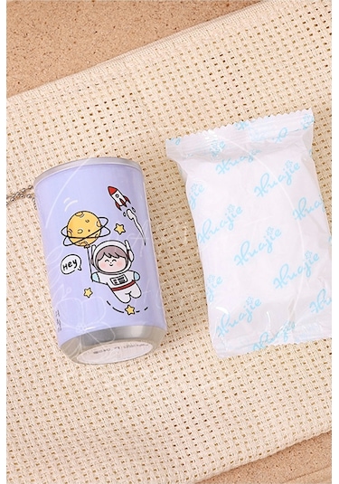 Maridet Sevimli Kutu Kola Görünümlü Islak Mendil Anahtarlık