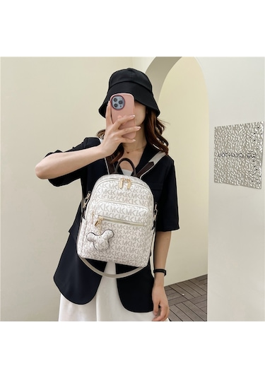 Kore Versiyonu Tüm Maç Öğrenci Basit Okul Çantası Seyahat Sırt Çantası Kahverengi