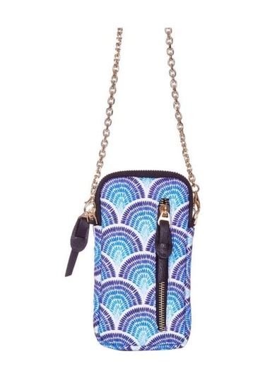 Calm Waves Telefon Çantası Mavi - Beyaz