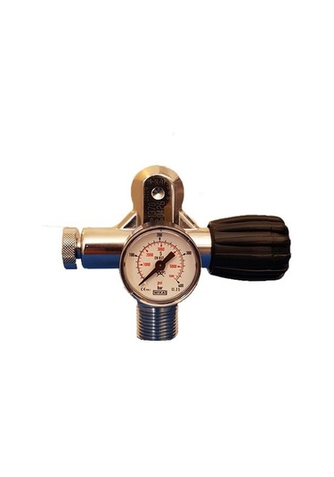 Kraken Tüp Vanası Tek Çıkış 25x2 M26 300bar Göstergeli Psp Hava