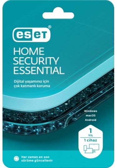 Eset Home Security Essential 1 Kullanıcı 1 Yıl Kutulu