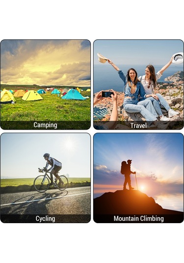 Hombey Açık Hava Çantası Büyük Kapasiteli Yürüyüş Sırt Çantası Açık Hava Kamp Sırt Çantası Tuval Trekking Siyah