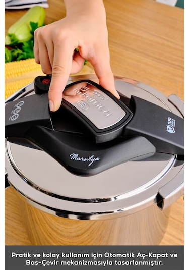 Karaca Marsilya İndüksiyon Tabanlı Düdüklü Tencere 7 Lt