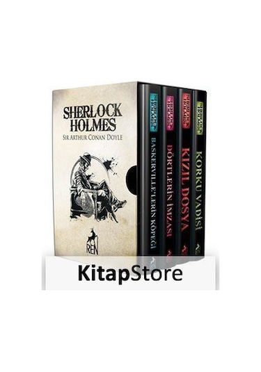 Sherlock Holmes Roman Seti 4 Kitaplık Kutulu Set / Sir Arthur