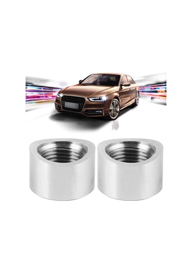 Wezone 2 Adet M18x1.5 İç Dişli Oksijen Sensörü Somunu, Paslanmaz Çelik Ss304, Motor Lambası Tamiri, Evrensel Araçlar İçin