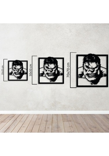 Hulk Yeşil Öfke Metal Duvar Dekoru