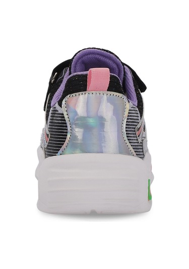 Slazenger KYRIE Çocuk Cırt Cırtlı Siyah / Mor Günlük Spor Ayakkabısı
