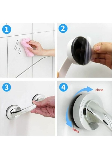 Tutma Barı Tuvalet Kapı Kolu Vakumlu Küvet Vakumlu Duş Emniyet Tutma Barı Yaşlılar İçin