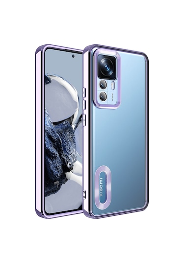 Kilifone - Xiaomi Uyumlu Mi 12t Pro - Kılıf Kamera Korumalı Tatlı Sert Omega Kapak - Lila