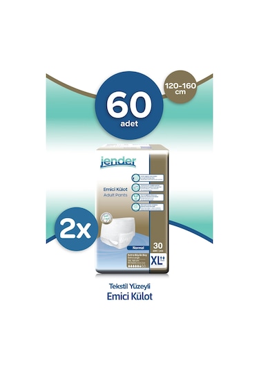 Jender Emici Külot XL 30'Lu x 2 60 Adet