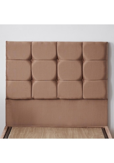 Nironyatak Niron Rama Baza Ve Başlık Seti - 90X190 Cm Tek Kişilik Sütlü Kahv