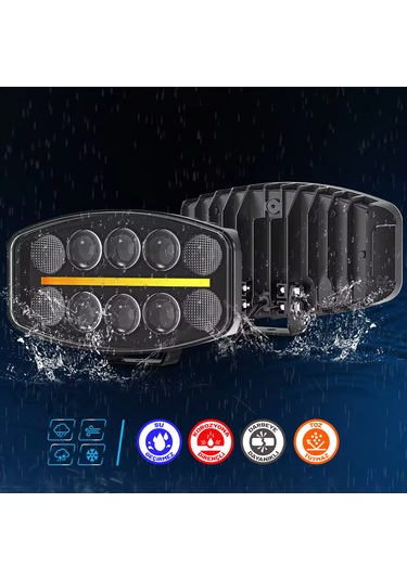 Sparkle 10'' Beyaz Turuncu Led Spot Projektör Çalışma Lambası