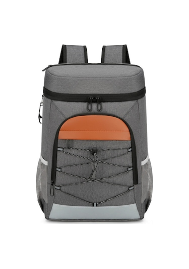 Qingmipy Outdoor Kamp Çanta Isı Yalıtımlı Soğutucu Hafif Su Geçirmez Büyük Boy Piknik Yemek Çantası Logo Özel Tasarım Koyu Gri