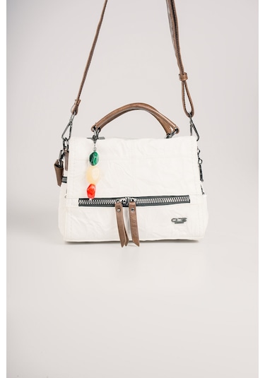 Ççs Kadın Omuz Çantası Ccs18030 Beyaz Beyaz