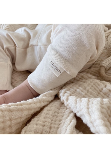 Naturaborn Gots Organik Sertifikalı Bebek Pantolon Bej