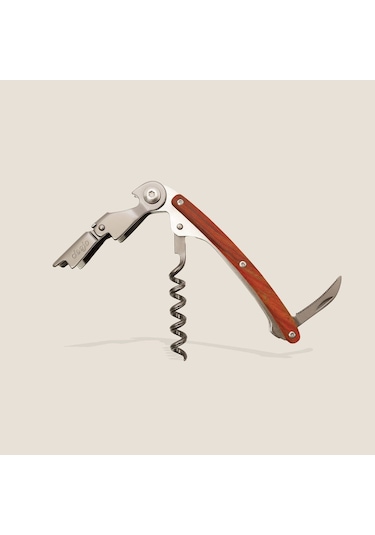 Deejo Waiter's Knife, Coral Wood Kahverengi