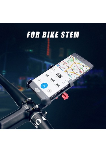 Promend-bisiklet Kök Telefon Bağlantısı Alüminyum Alaşımlı,y13312b-2 Siyah